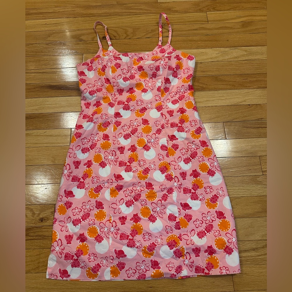 Lilly Pulitzer Pink and Orange Floral Mini Dress